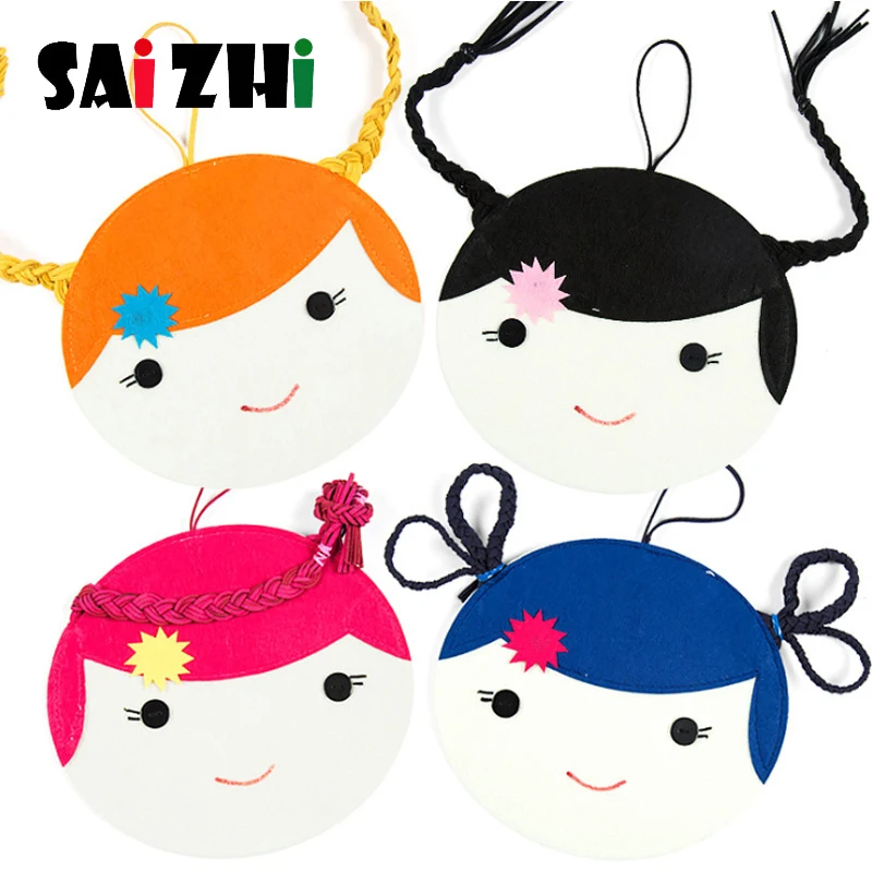 Saizhi Сделай Сам тканевые Развивающие игрушки для детского сада ручная тесьма Нетканые Детские Игрушки для раннего обучения подарки