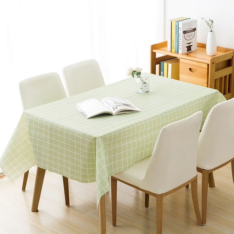 

Waterproof Oil-proof Tablecloths Rectangular Tablecloth Printed Lattice Dining Tablecloths Anti-scalding Tabl Cover Table Cloth