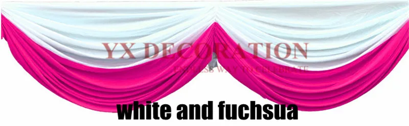 35 цветов шелк льда Swag драпировка для скатерти юбка Свадебный фон занавес украшения