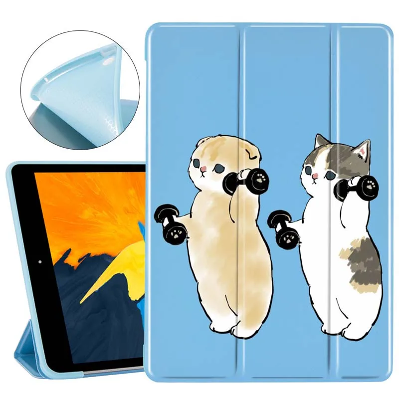 

Sport Cat Tablet Case for Ipad Mini 2 3 4 Cover Folding Holder Function for Ipad Air 1 2 3 7th Generation 11 Pro 2018 2020