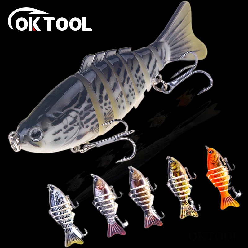 OKTOOL 1 шт. 10 см 16 г многосекционная жесткая приманка для рыбной ловли приманки