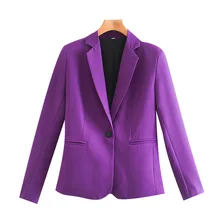Blazer Vintage à manches longues pour femmes, poches, vêtements d'extérieur Chic, Tops, mode femmes, bureau, manteau basique, automne 2021 