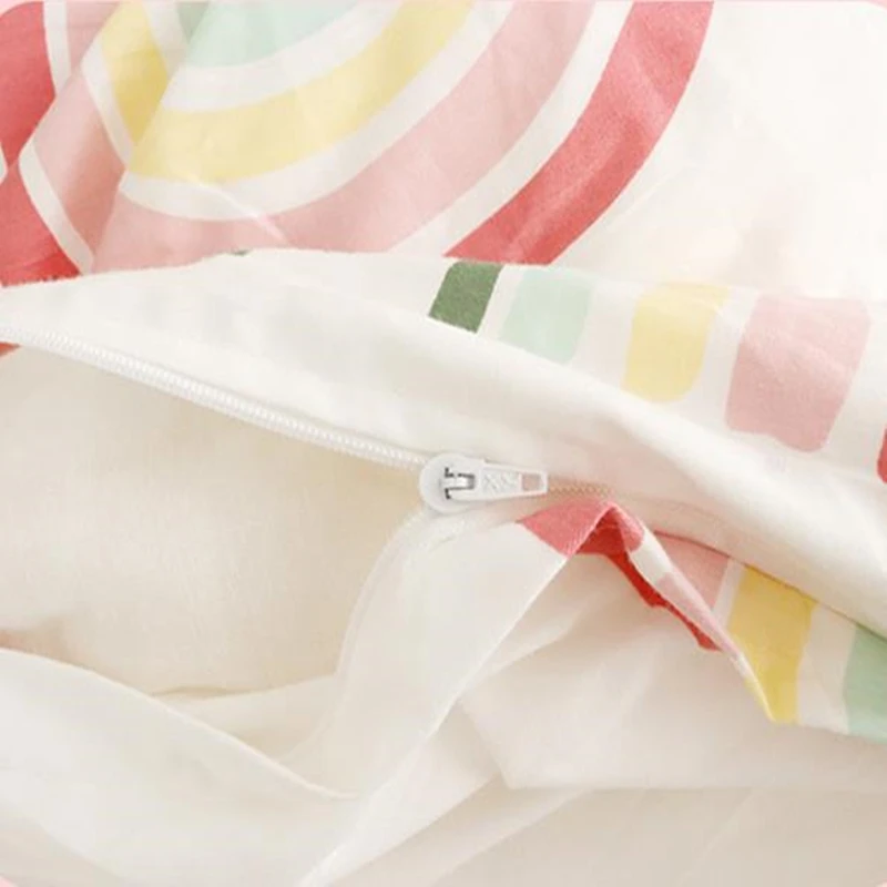 Детский комплект постельного белья зеркальная Радужная детская кроватка