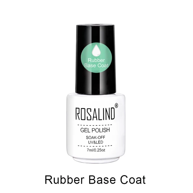 ROSALIND Primer Top Base Coat 7ML Gel Nail Polish For Manicure Long Lasting Nail Art Salon Gel Varnish UV LED Color Gel Polish RCRBASE