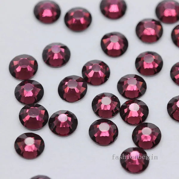 amethyst Высокое качество ss16 43 цвета серебряный с плоской задней частью не горячей фиксации хрустальные стразы для украшения ногтей свадебные открытки для изготовления стеклянных камней - Цвет: amethyst
