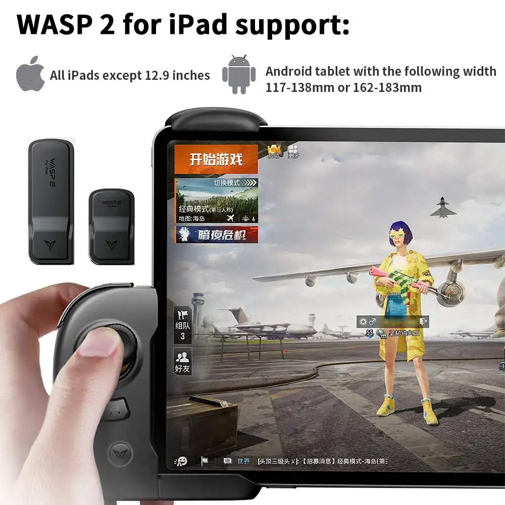 Геймпад Flydigi Wasp 2 с bluetooth, контроллер для iPAD планшета, для PUBG, мобильная игра, контроллер одной руки, геймпад, джойстик