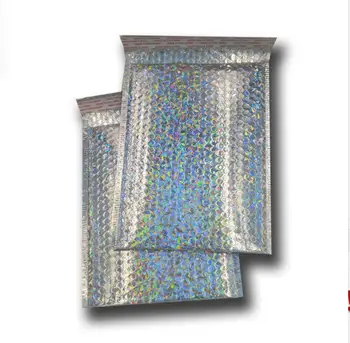 

30pcs 15x13cm/23x30cm Sliver laser Bubble bag with bubble Mailer Padded Envelopes Shipping bubble Bag
