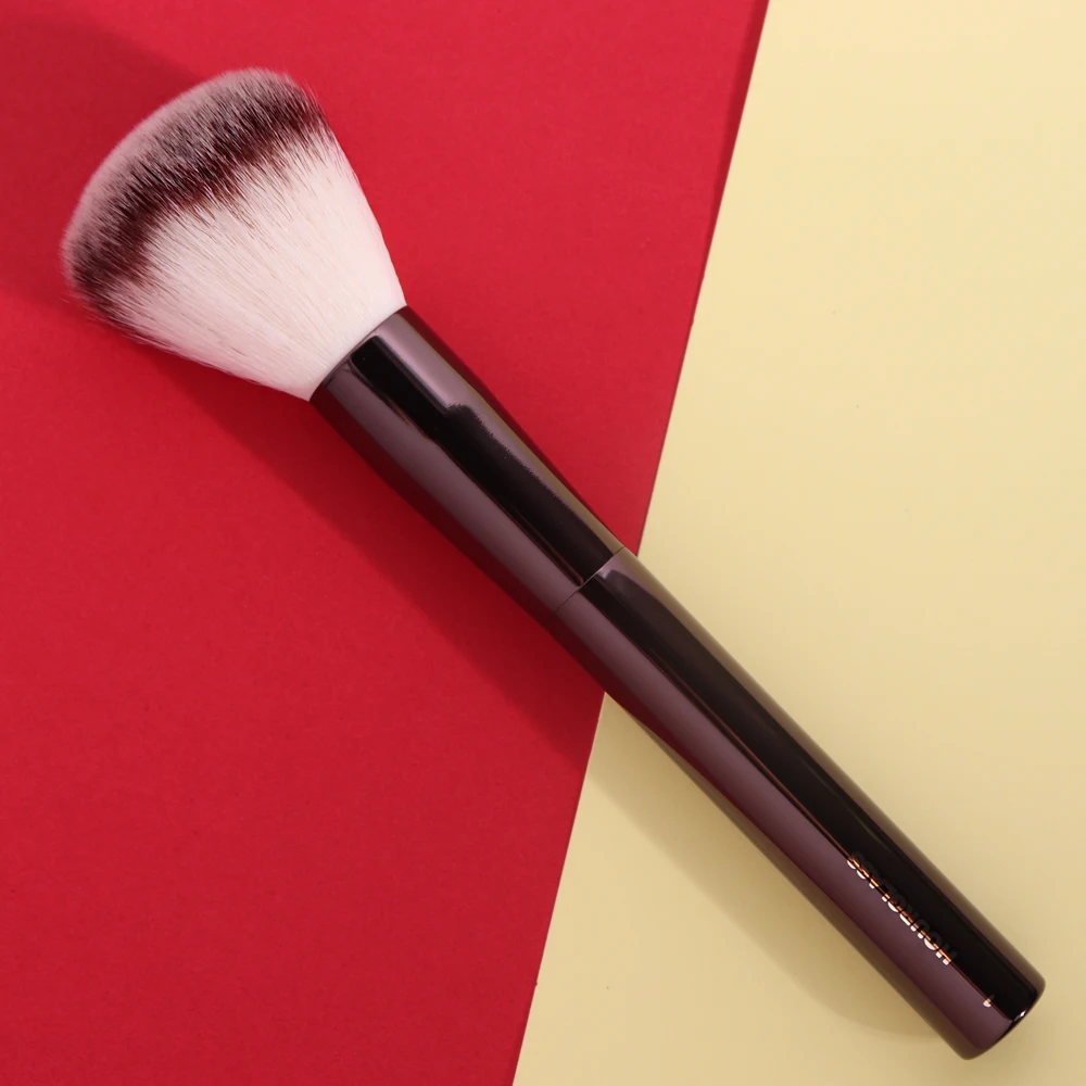 

HG #1 Big Powder Brush Coffee Color Metal Handle Soft Fluffy Makeup Brush for Loose Compact Powder Cosmetics