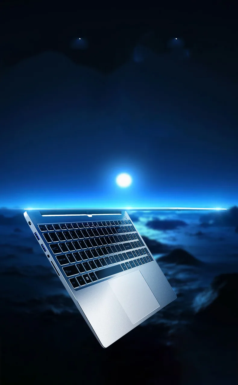 Новейший 15," ультратонкий ноутбук Intel Core M-5Y51 четырехъядерный 8G+ 1T Win10 компьютер 5G WiFi Bluetooth HDMI Офис/кино ноутбук