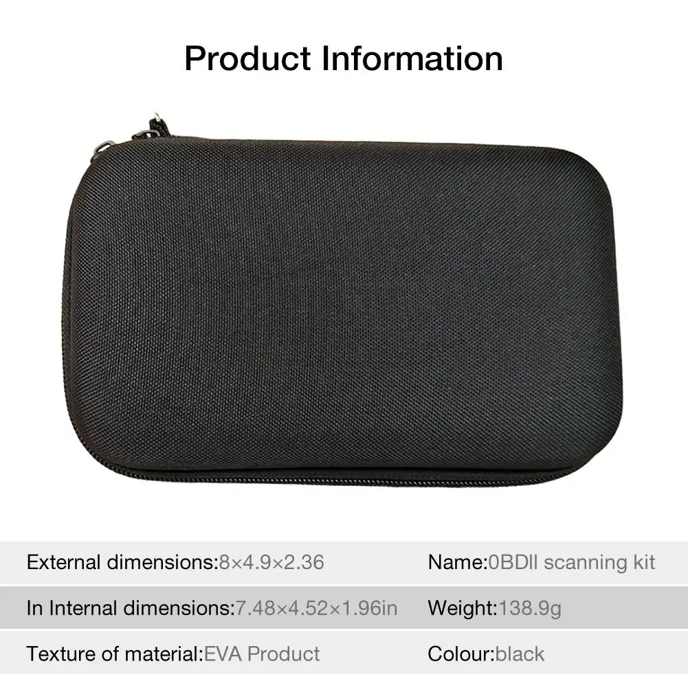 1 шт. сумка для хранения автомобиля для диагностики автомобиля сканер для бортовой диагностики чехол Защитный Carring Reader Дорожный Чехол