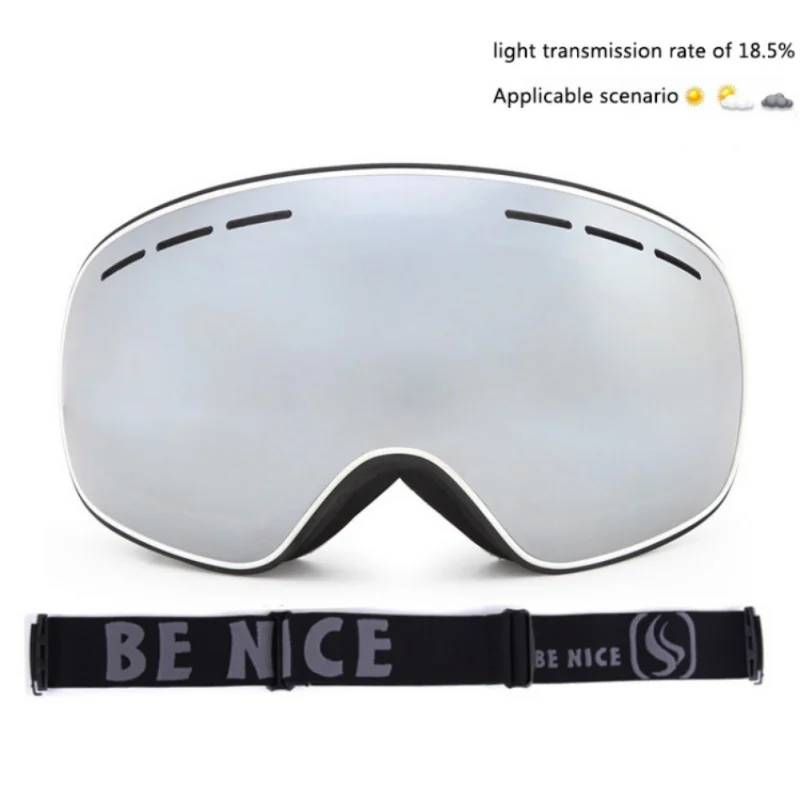 

1 Pc Ski Goggles Double Layers UV400 Anti-fog Snowboard Eyewear Outdoor Sports
