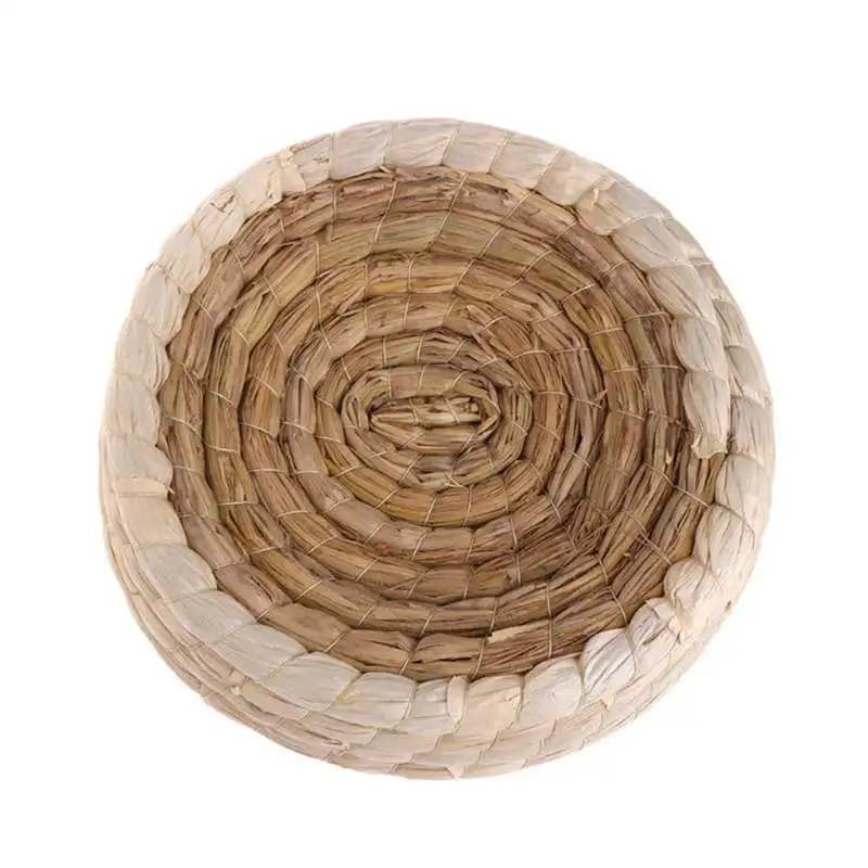 Handwoven Birds Nest Corn Leaves And Straw Incubation Bed Courtship Breeding House For Pigeon/Dwarf Rabbit/Bunny/ Dove/Hamster/