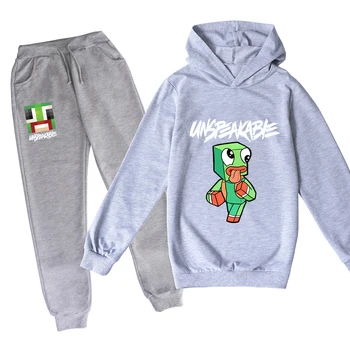 

2020 New Unspeakable Morgz Youtuber Children Hoodies Pants 2pcs Sets Clothes Baby Girl Tops Cotton Kids Boys Christmas Clothing