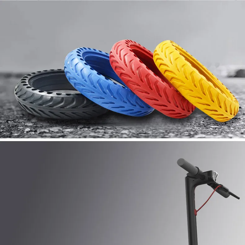 Твердые шины для XiaoMi Mijia M365 самокат перфорированные амортизирующие ударопрочные взрывозащищенные шины бесплатно пневматические Ever