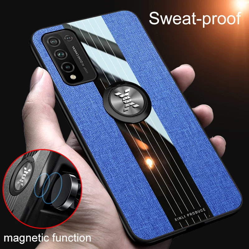 Тканевый чехол-накладка для Huawei Honor 10X Lite металлический чехол с