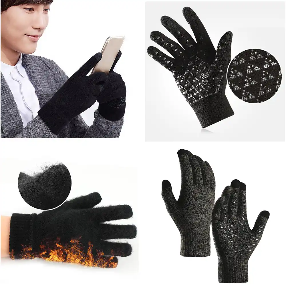 knit cycling gloves