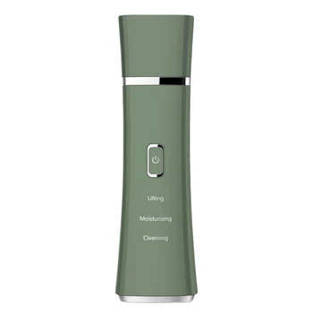 

Facial Skin Scrubber Electric Peeling Shovel Pore Cleaner Face Lifting Care Device Green