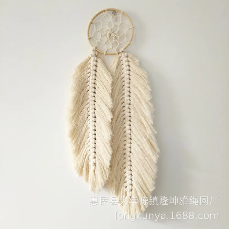 Настенная подвесная корзина с бахромой макраме держатель для растений ручная