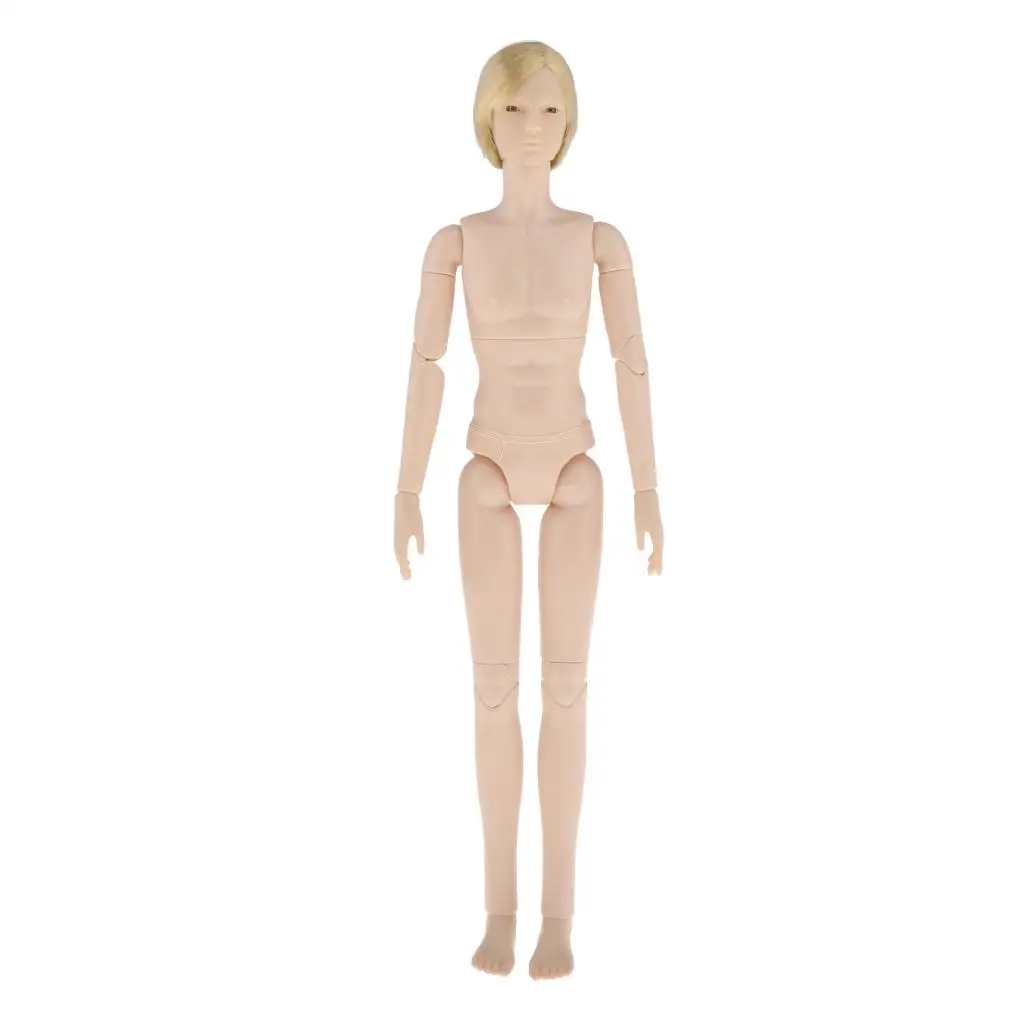 BJD 24 Jointed Customized Doll Body 3D Eyes Making Accessory White Skin BJD 24 Jointed Customized Doll Body 3D Eyes Making Accessory White Skin