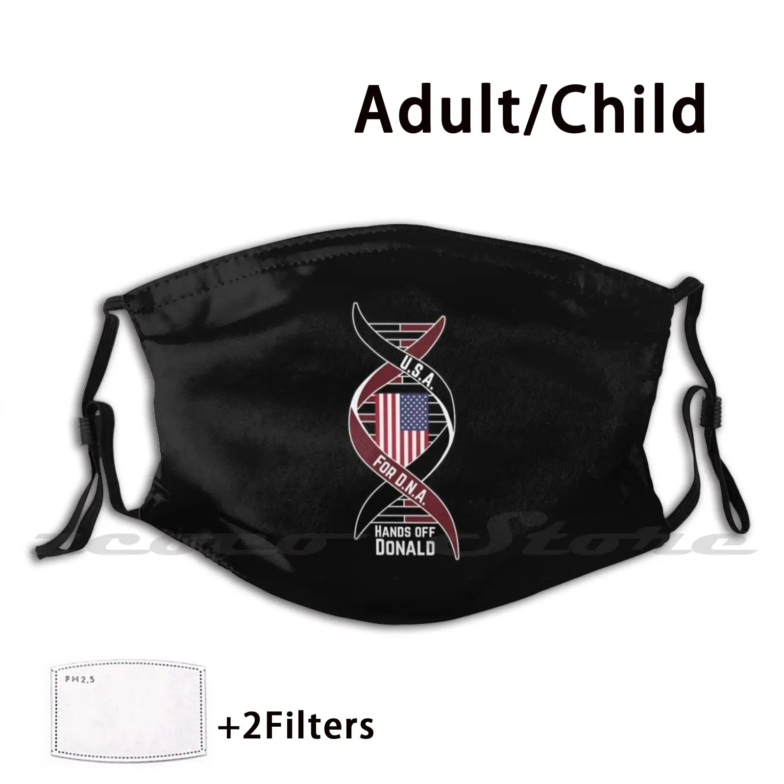 Usa Per Dna - Parody Of Trumps Dna Collection Proposta Maschera Adulto Bambino Lavabile Pm2.5 Filtro Logo Creatività Usa A America Dna