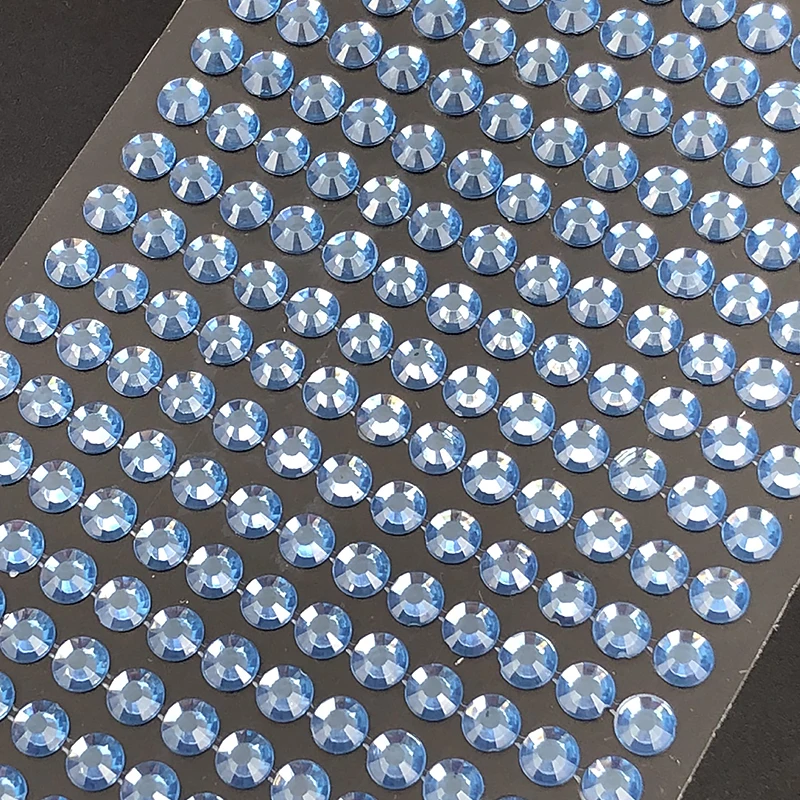 260 шт/лист 6 мм детская игрушка наклейка Мобильный DIY Наклейка Кристалл Акриловые Алмазные самоклеящиеся стразы Скрапбукинг наклейка