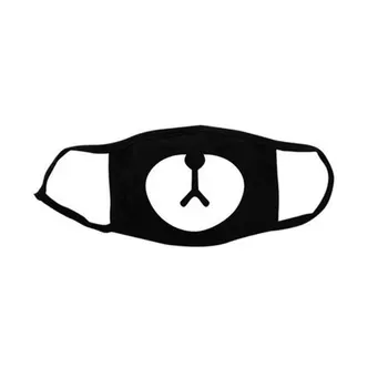 

Cartoon Mask Festive Party Respirator Keep Warm Cotton Cute Bear Mask Black Riding Masks Anti Dust Women Men Face Mask hz-393