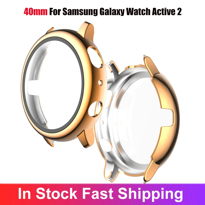 

1PC 40mm Watch Case Cover For Samsung Galaxy Watch Active 2 TPU Anti-scratch Anti-drop Protective Case Shell Watch Accessories