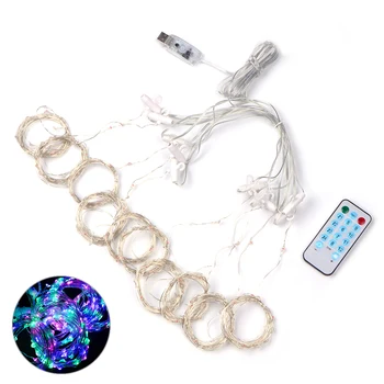 

High Quality Music Sound Control Light String With Remote Control 8 Modes, Beautiful Curtain Light 3x3m 300 LED Fairy Light