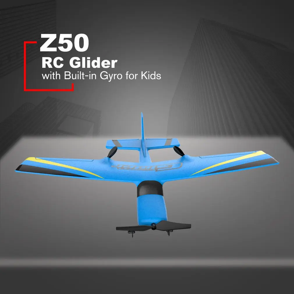 Z50 2,4G 2CH 350 мм микро размах крыльев дистанционное управление RC планер самолет фиксированное крыло EPP Дрон со встроенным гироскопом для детей
