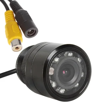 

28.5mm Car Back Up Camera HD Color Reverse Rear View Camera 8 LED Night Vision 170 Degree IP67 Waterproof CCD Image