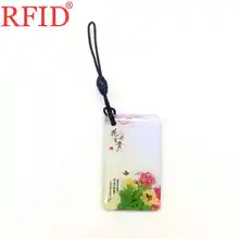 UID S50 1K 13,56 Mhz перезаписываемый сменный брелок RFID водонепроницаемый цветочный дизайн брелок маркер тег карта контроля доступа 1 шт