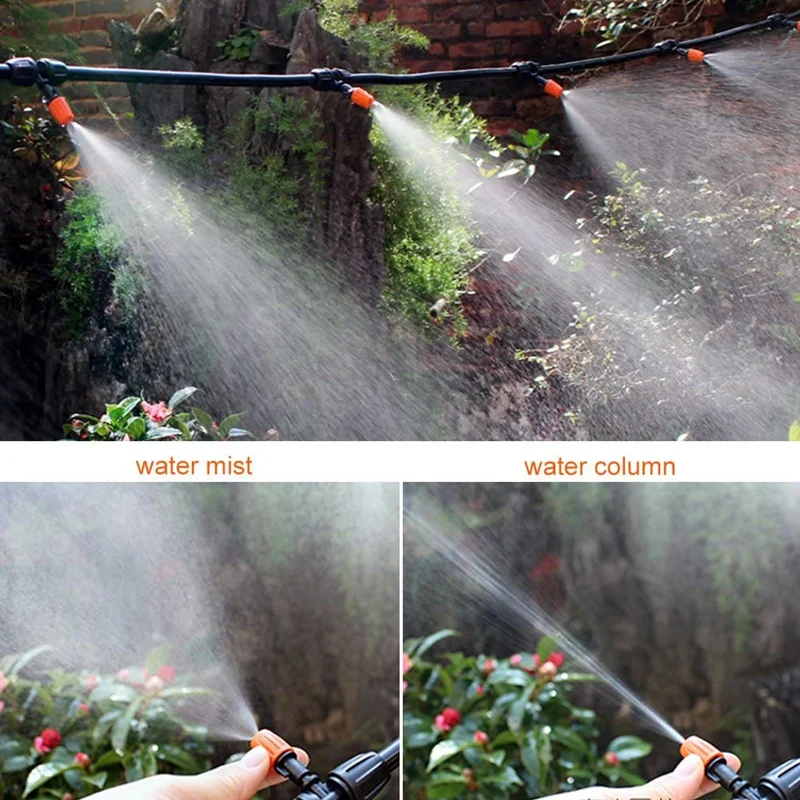 50 Pcs Drip Irrigation Spray Nozzle, Water Spray Nozzle, Adjustable in 2 Modes: Water Mist and Water Column CNIM Hot