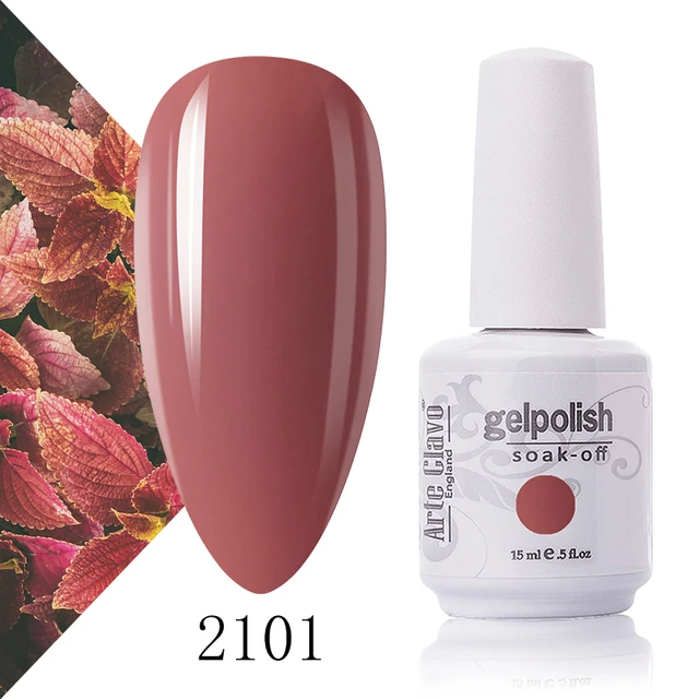 Arte Clavo 131 Colors Gel Polish Nail Gel Varnish Paint Semi Permanent Nails Art Gel Nail Polish For Manicure Top Coat Base Coat 2101