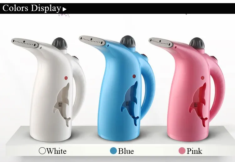 New Portable Garment Steamer 280ml Large Capacity Cloth Steam Iron Multifuntional Handheld Facial Steamer PP Plastic Humidifier