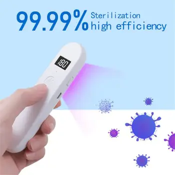 

Household 99.9% LED UVC Disinfection USB Lamp Germicidal Sterilizer Light Handheld Portable Ultraviolet Lamps Anti-Flu UV Lights