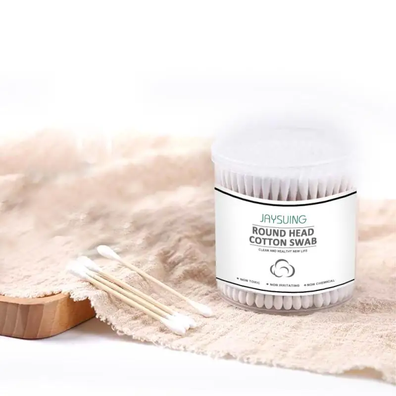 1 Box Outdoor Hiking Portable Disposable Cotton Swabs Safe Healthy Easy-to-use Swab Face Skin Care Clean Tools |