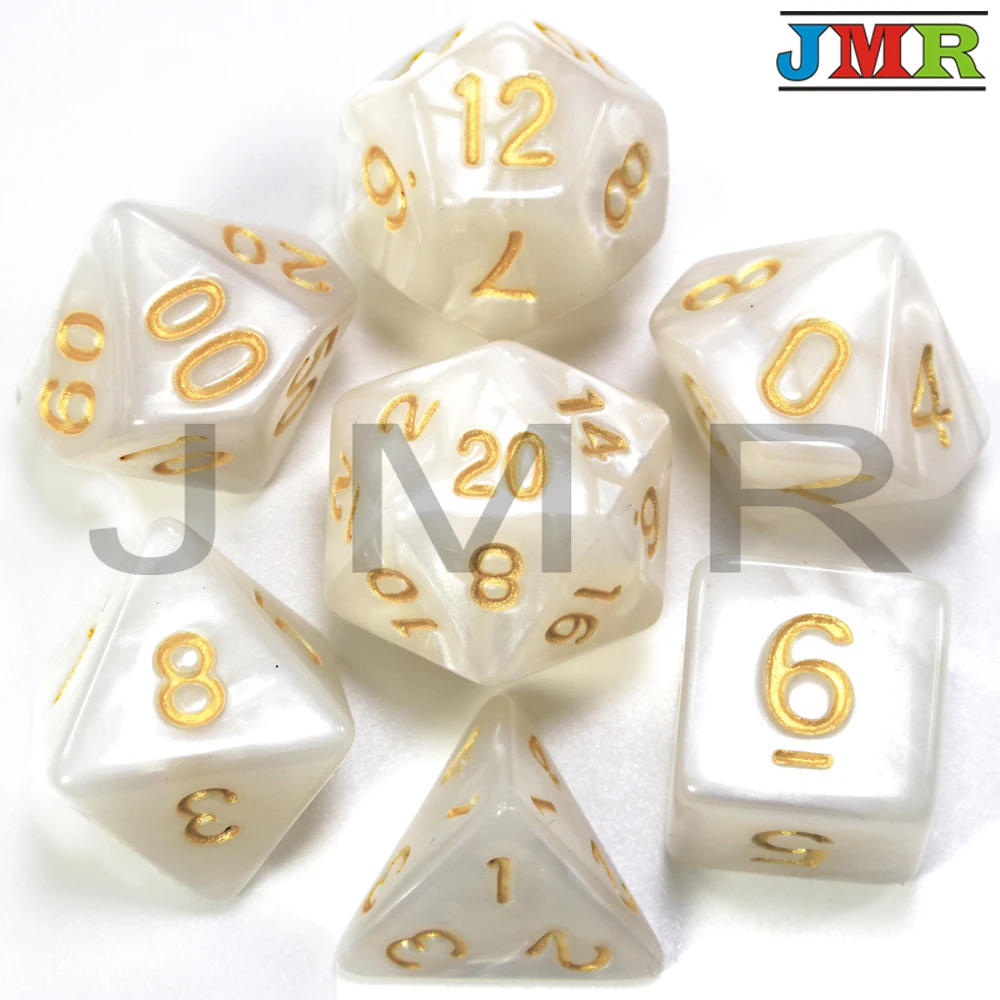 Dados De Rpg 7 шт./компл. многогранные RPG игры мраморный эффект кости D4-D20 мульти стороны кости Поп для подземелья и Драконов
