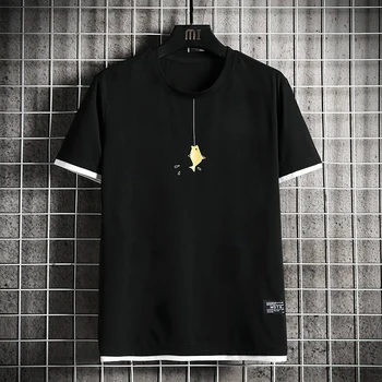 

Special Japanese Tide brand short-sleeved men and women summer street hip hop T-shirt Chinese style lovers with half sleeves