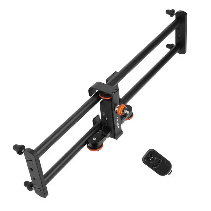 YELANGU 60cm Camera Video Track Dolly Rail + L4X Motorized Electric Track Slider Video Dolly for Smartphone SLR Camera