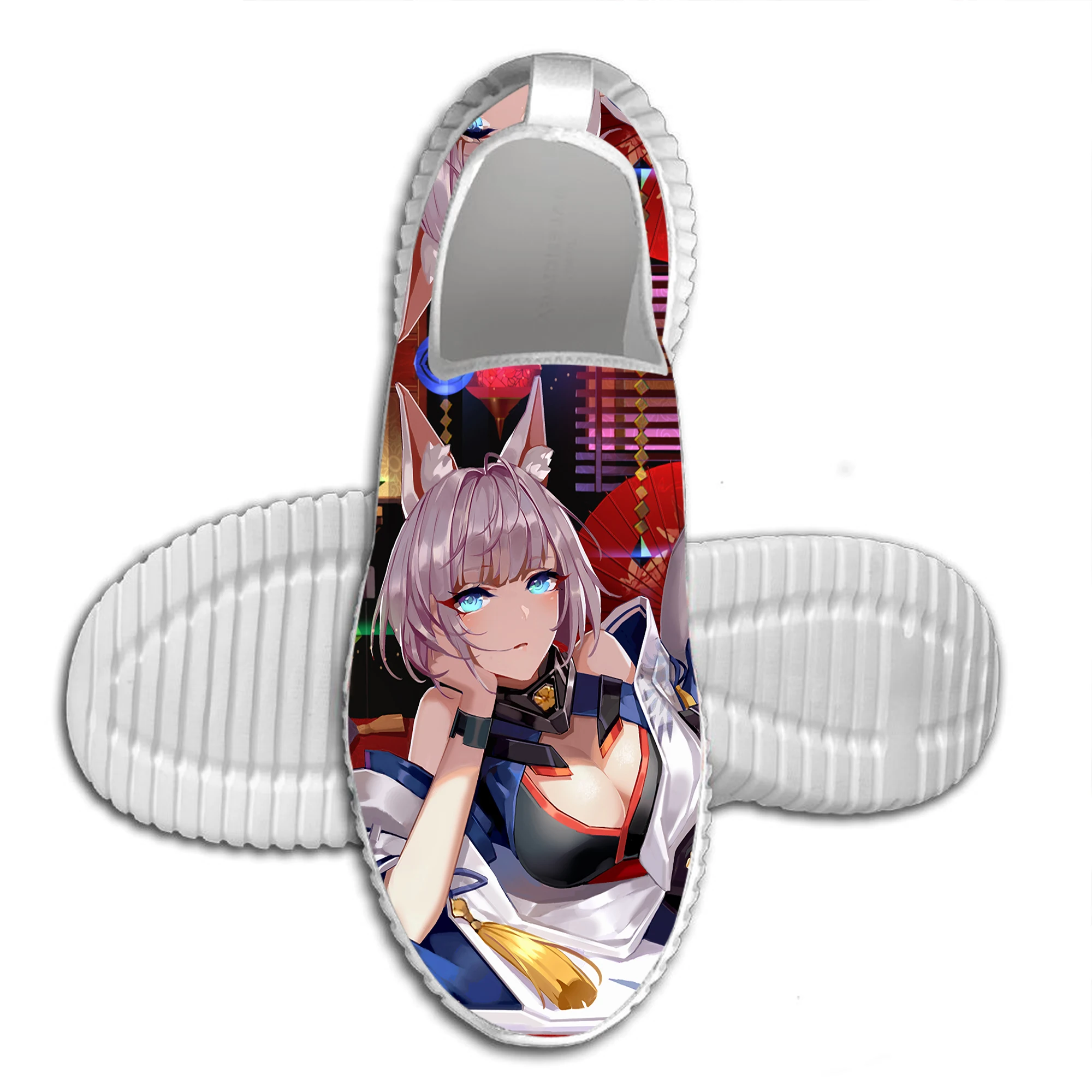 Azur Lane2 Г., лидер продаж, модная летняя дышащая прогулочная обувь с 3D принтом в стиле аниме «Azur Лейн» удобная легкая обувь - Цвет: Azur Lane2
