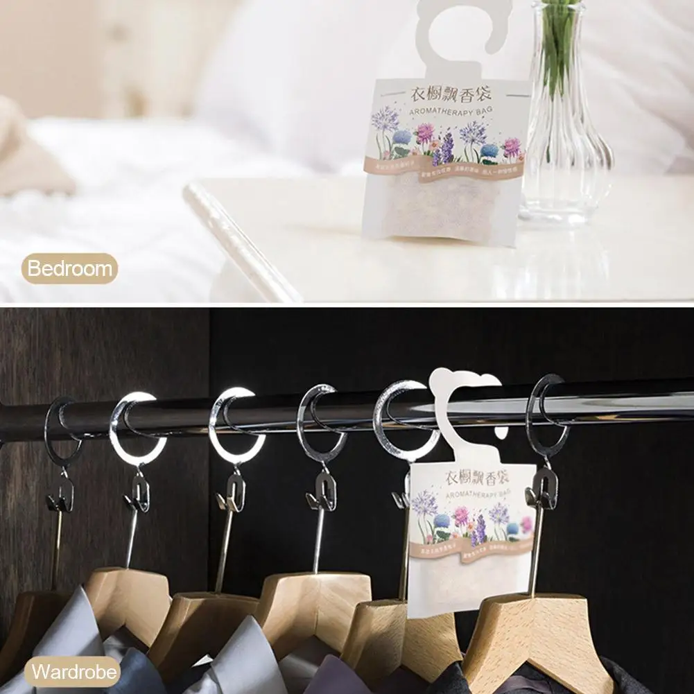 3Pcs Lavender Scented Sachets Natural Smell Incense Air Fresh Scent Bag Odor Remove Fragrant Bags For Drawer Closet Car