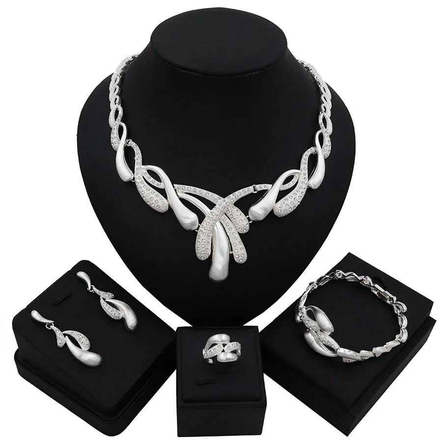 TSROUND белый цвет капля воды кулон Дубай Циркон Африканский себе Bijoux Inoxydable Femme