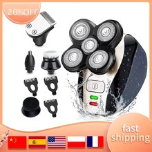 

Electric Razor For Men 5 In 1 Shavers For Men Multifunctional Bald Head Shaver Grooming Kit Rechargeable Cordless Waterproof