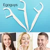 100pcs White Dental Floss Pick Tooth Cleaner Sticks Oral Hygiene Care Teeth Interdental Cleaning Flosser Toothpick Tool 7.5cm ► Photo 3/6