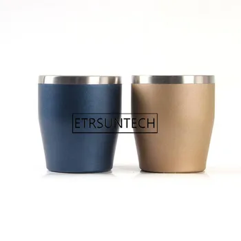 

50pcs 300ml Stainless Steel Wine Glass Double Wall Vacuum Insulated Travel Coffee Mug Cup Beer Mug for Home Office Picnics