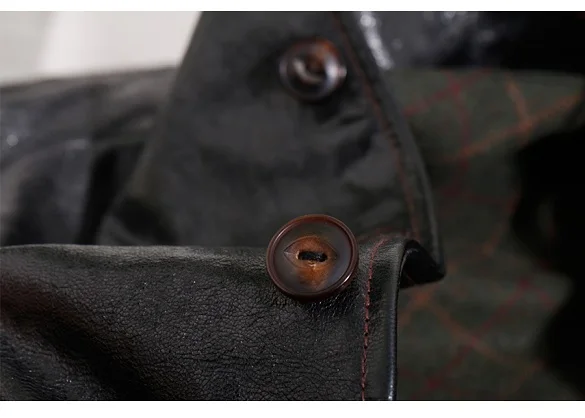 YR!. Итальянская прозрачная дубовая кожаная куртка в стиле бракеман, Мужская винтажная Классическая куртка из натуральной кожи