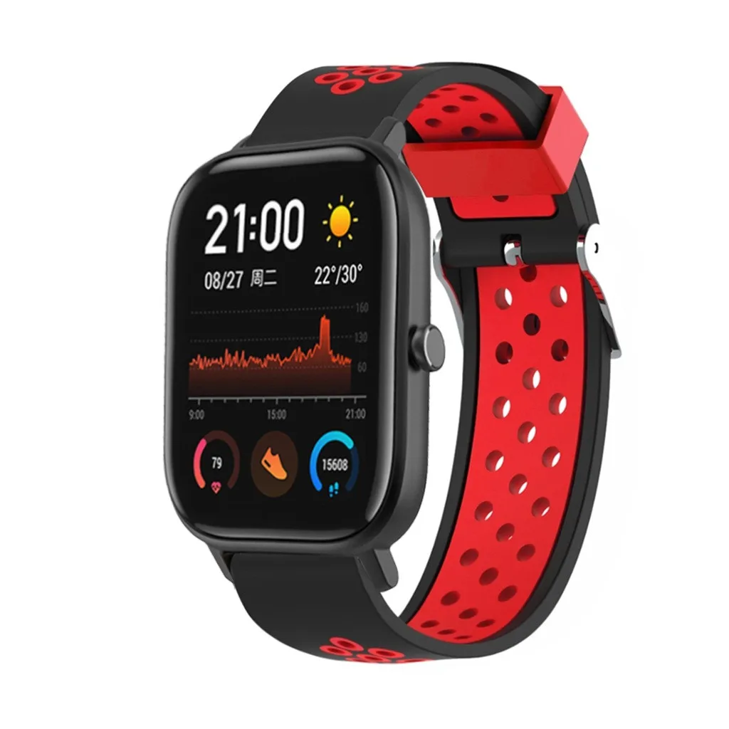 Ouhaobin силиконовый ремешок для Huami Amazfit GTS ремешок для часов вентиляция сменный ремешок для Amazfit gts Смарт-часы 829#2
