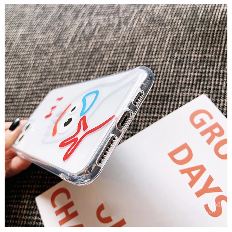 Игрушка Фильм Pixar Forky чехол для iPhone XR X Xs Max 11 8 7 6 Plus 6S 5S SE мягкий силиконовый милый чехол на телефон с изображениями героев мультфильмов Мягкий чехол