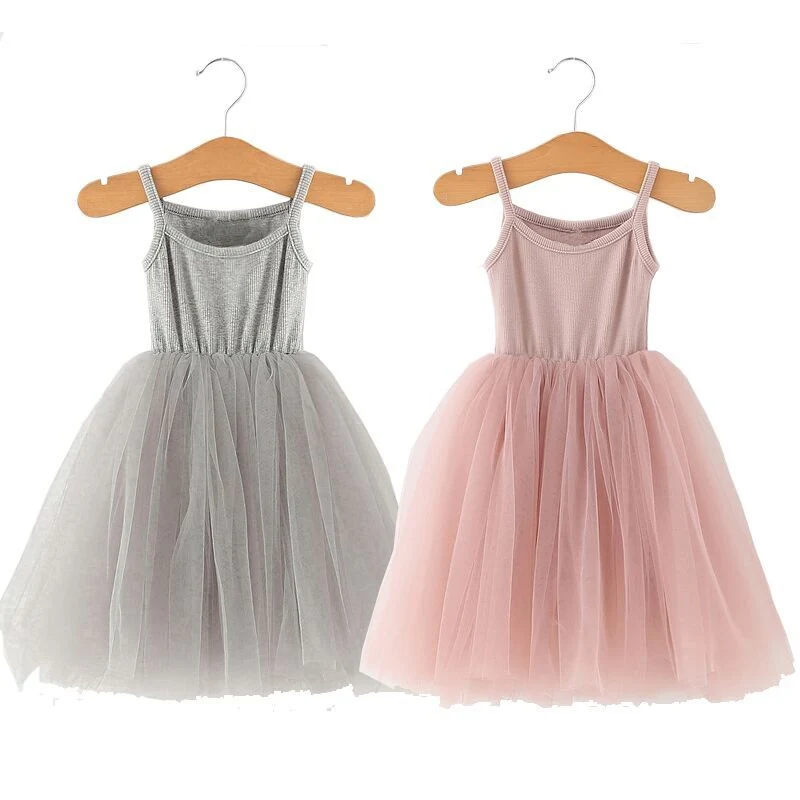 Baby Girl Dresses Party And Wedding 2020 Summer 24M 6Years Pink Baby Dresses