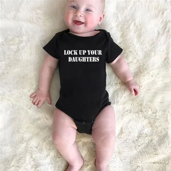 Одежда для новорожденных девочек с буквенным принтом; цельнокроеные комбинезоны; одежда для маленьких мальчиков; комбинезон для маленьких мальчиков